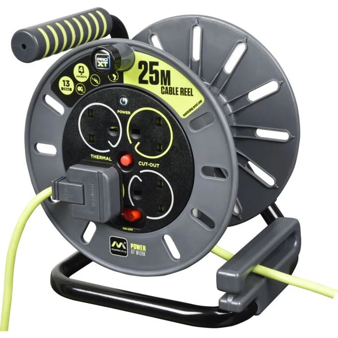 4 Socket 25M 13 Amp Medium Open Reel (Uk) - Image 2