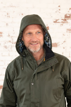 Mens Oxford Coat - L - Hunter Green
