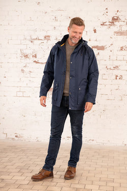 Mens Oxford Coat - L - Navy