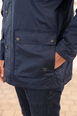 Mens Oxford Coat - L - Navy