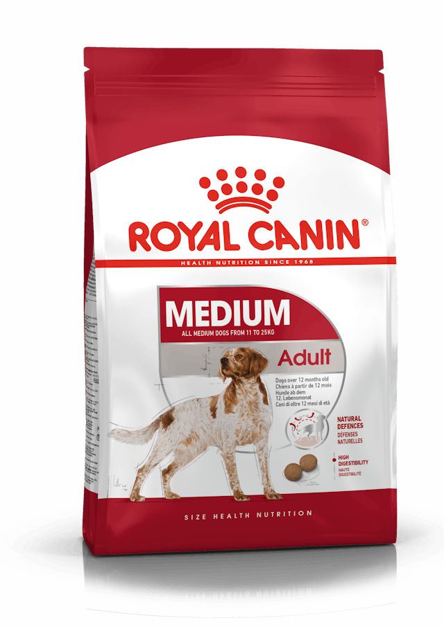 Royal Canin Medium Adult Dog Food 15kg – supports natural defenses, high digestibility, for medium breeds | Keans Claremorris