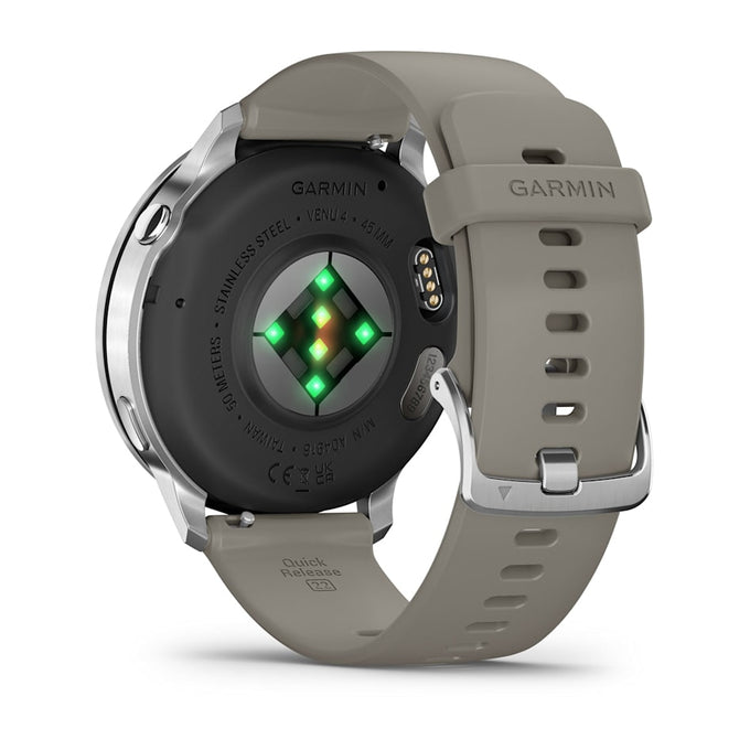 Garmin Venu 4 (45Mm), Silver With Silver Grey Silicon Band | 49-GAR-010-03014-01 - Image 6