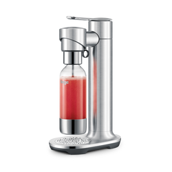 Sage InFizz Fusion Carbonator in brushed stainless steel with FusionCap™ for custom fizz, 1L bottle – available at Kean’s