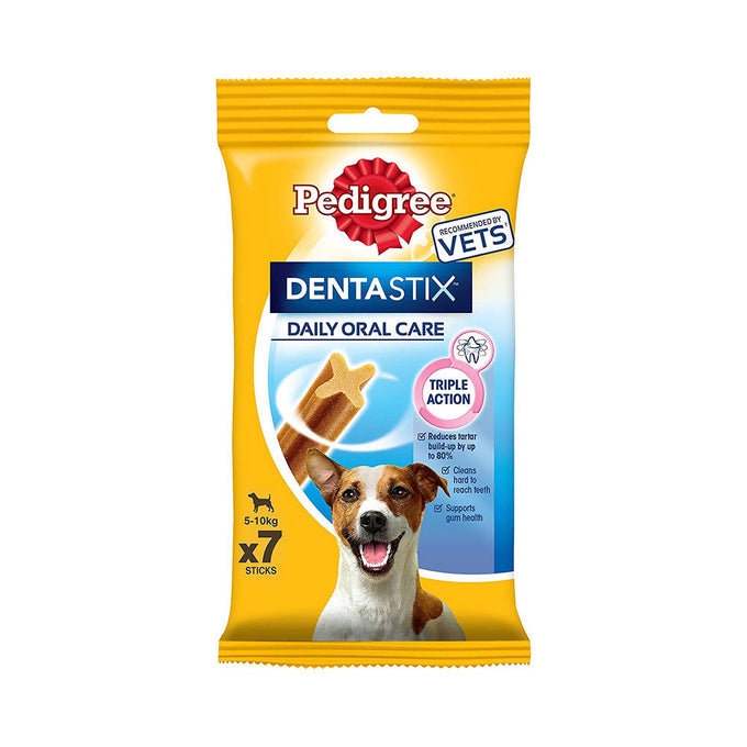 Pedigree Dentastix Small 7-pack for dogs 5-10kg, reduces plaque 80%, supports dental health - Keans Claremorris