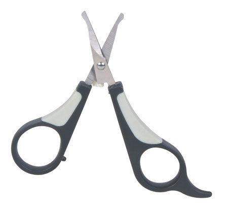 Face and Paw Scissors 9cm with rounded tips, stainless steel blades, non-slip grip for safe pet grooming – Keans Claremorris