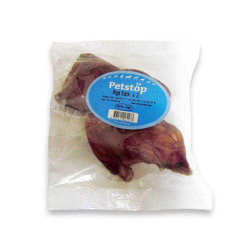 Natural pig ears dog treats, 100% pork, dental care chew, 2 per pack – Keans Claremorris