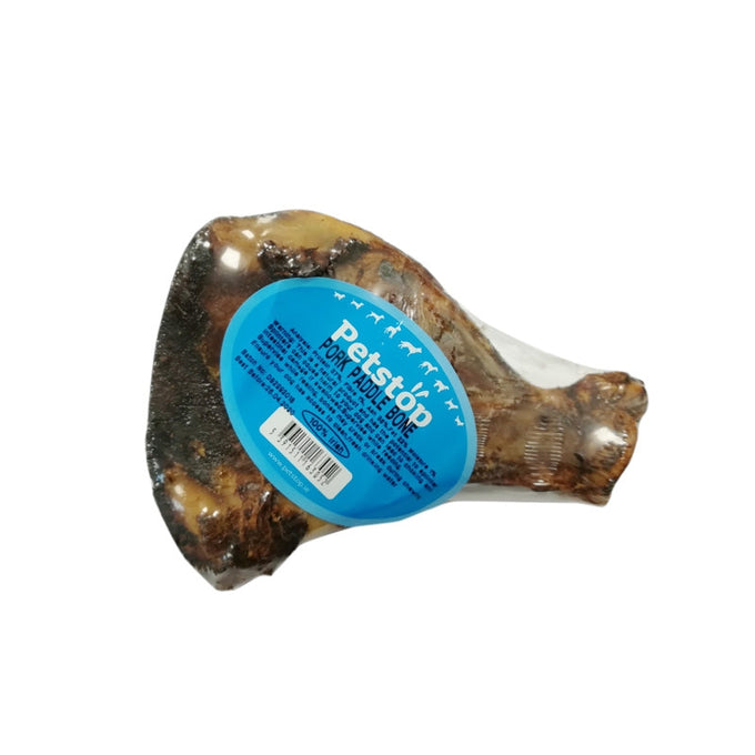 Petstop Pork Paddle Bone - 100% natural slow-roasted pork dog chew for dental health, no artificial additives | Keans