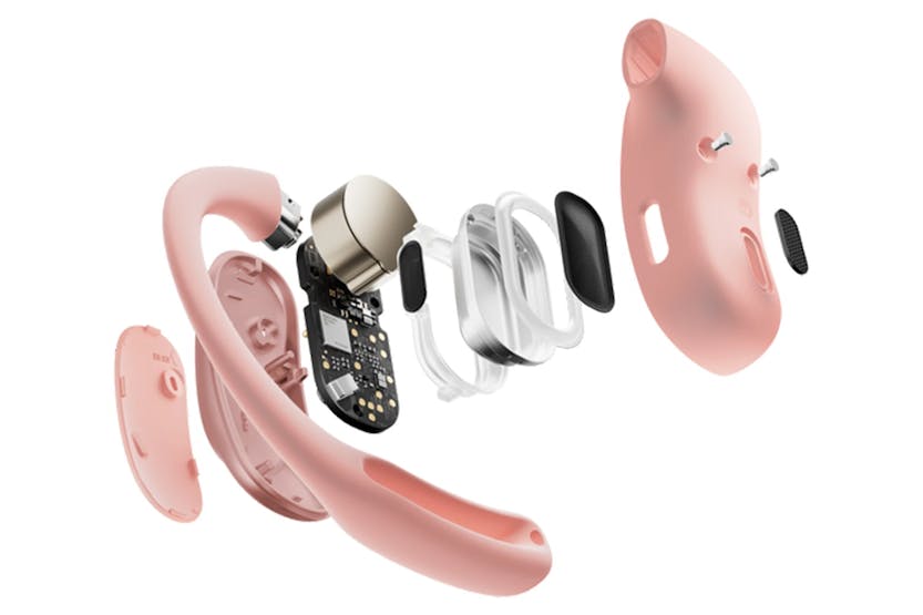 Shokz OpenFit Air Pink True Wireless Open-Ear Earbuds for Comfortable Listening | Keans Claremorris