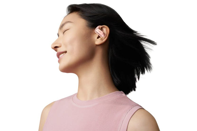 Shokz OpenFit Air Pink True Wireless Open-Ear Earbuds for Comfortable Listening | Keans Claremorris