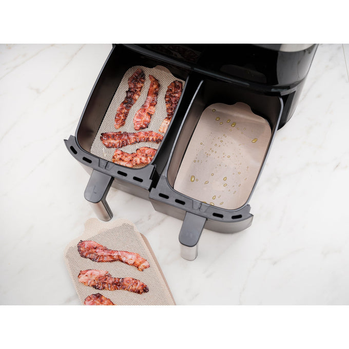 Air Fryer Liners Dual Basket 4-Pack for easy cleanup, compatible with most air fryers – Keans Claremorris