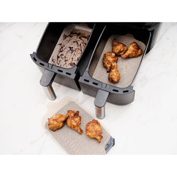 Air Fryer Liners Dual Basket 4-Pack for easy cleanup, fits most air fryers - Keans Claremorris
