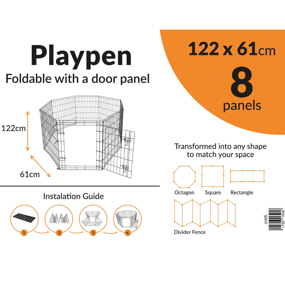 Foldable Puppy Pen for dogs, portable and easy to set up | Keans Claremorris