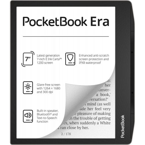 Pocketbook Era Stardust Grey e-reader with sleek design, available at Keans Claremorris.