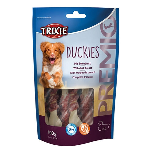 Premio Duckies 100g calcium bones with 70% duck breast, no added sugar, resealable bag – Keans Claremorris pet treat