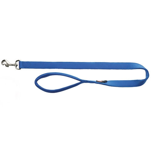 Premium Lead L-XL Royal Blue, extra resilient tape leash with neoprene padded handle, 1m/25mm, Keans Claremorris.
