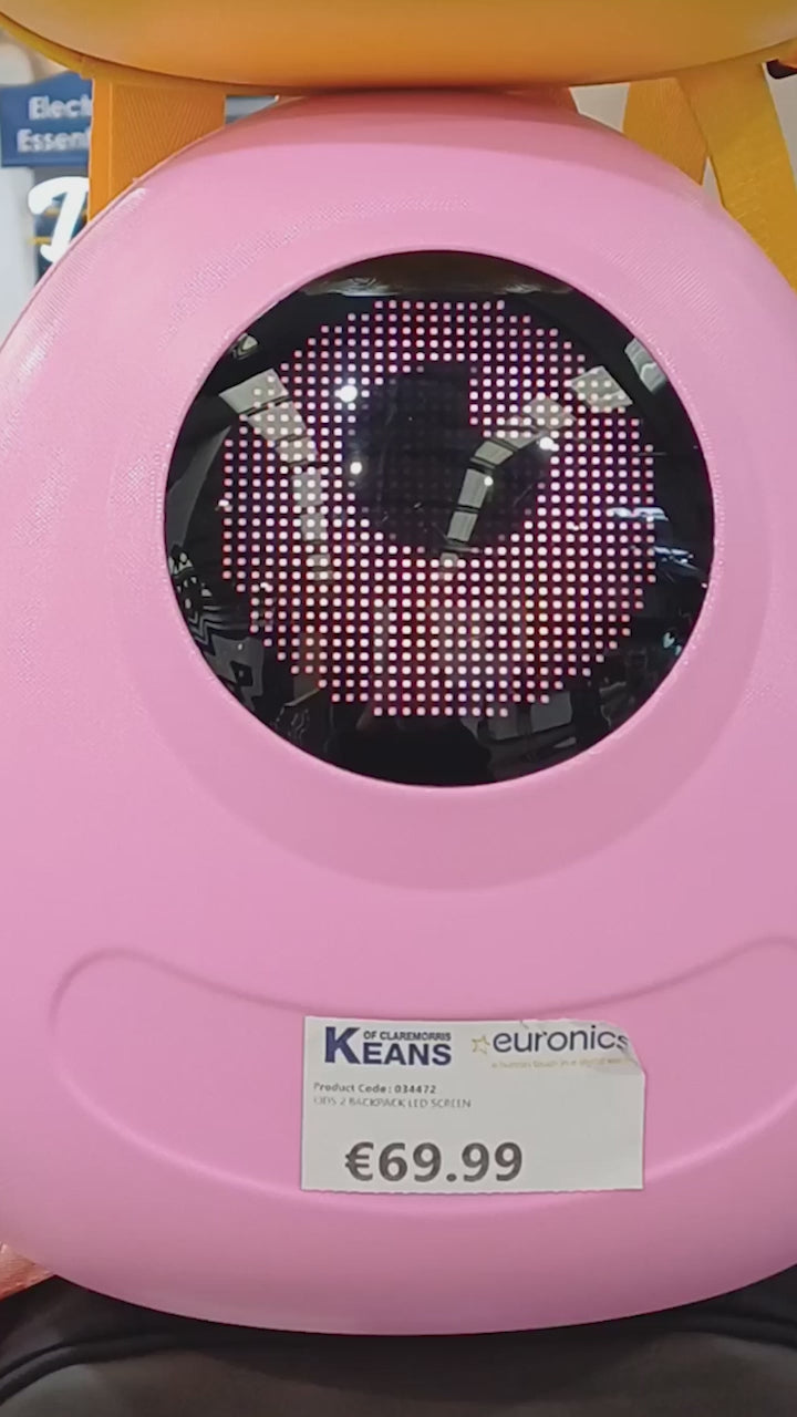 Kids 2 Backpack with LED Screen in Pink – Durable, Stylish School Bag | Keans Claremorris
