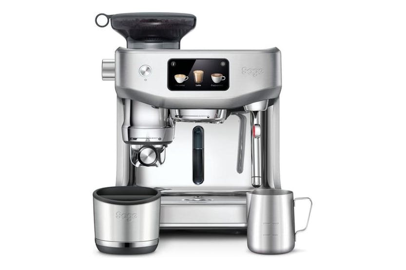 Sage Oracle Jet SES985BSS4GUK1 stainless steel coffee machine with advanced espresso features | Keans Claremorris