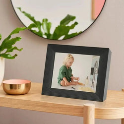 AURA Mason Wifi Digital Picture Frame in Graphite, high-res display, wireless photo sharing – available at Keans Claremorris