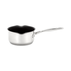 Stellar Profile 14cm 0.8L milk pan, non-stick, triple-layer base, dual draining lips, cast steel handle – Keans Claremorris