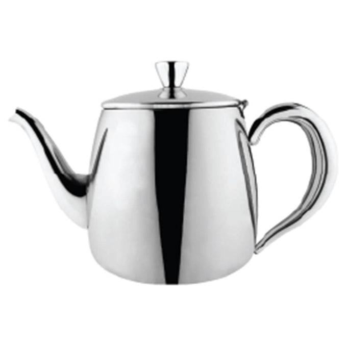35oz premium stainless steel mirror finish tea pot, durable and stylish – available at Keans Claremorris.