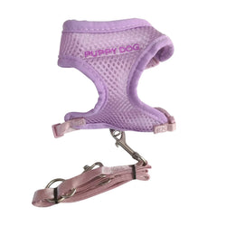 Junior Puppy Soft Lilac Harness with Leash for Small Dogs – Comfortable, Adjustable | Keans Claremorris