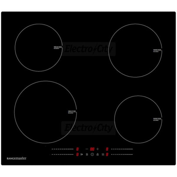 Rangemaster 60cm | 4 Zone Induction Hob | Black Glass | RMB60HPEIBL/GL