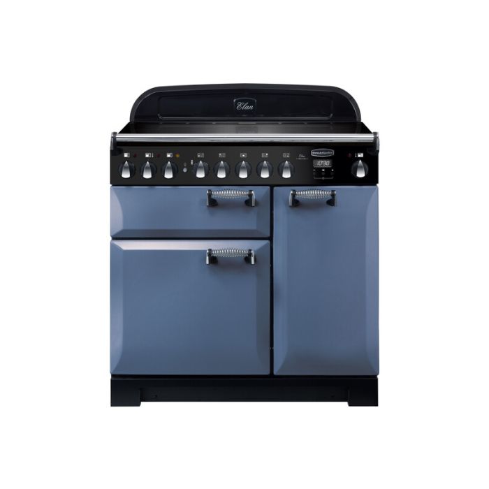Rangemaster Elan Deluxe 90 Induction Cooker with touch controls, sleek black finish - available at Keans Claremorris