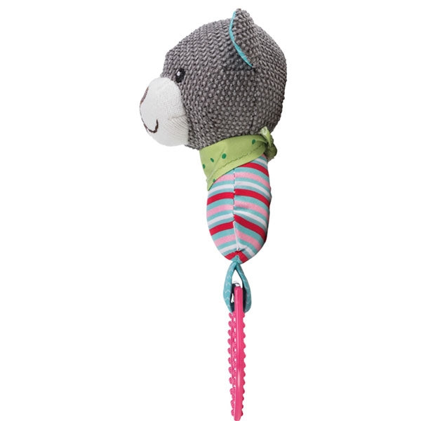 Junior Plush Bear holding a ring, soft and cuddly toy from Keans Claremorris, perfect gift for kids.