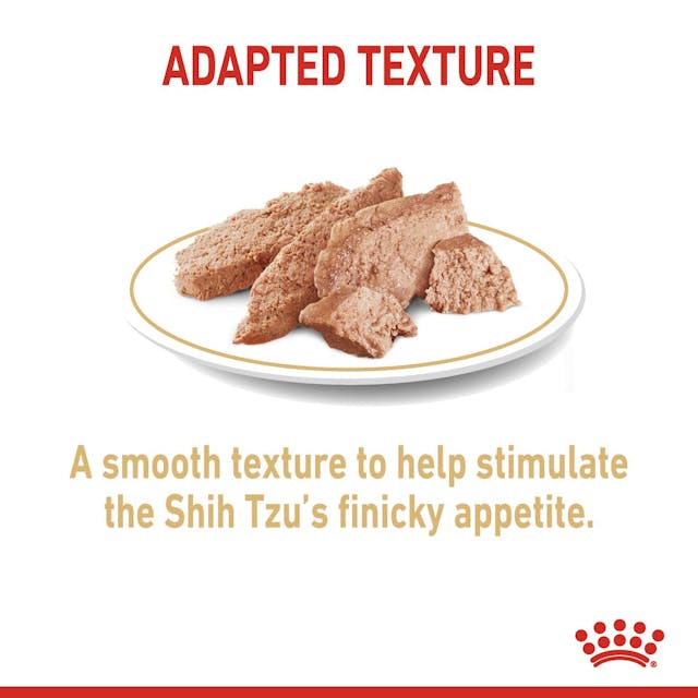 Royal Canin Shih Tzu Dog Pouch 85g wet food for small breed dogs available at Keans Claremorris