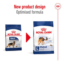 Royal Canin Maxi Adult Dog Food 15kg bag for large breed dogs available at Keans Claremorris