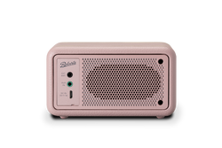 Roberts Revival Petite Dusty Pink Radio with retro design, compact size – available at Keans Claremorris