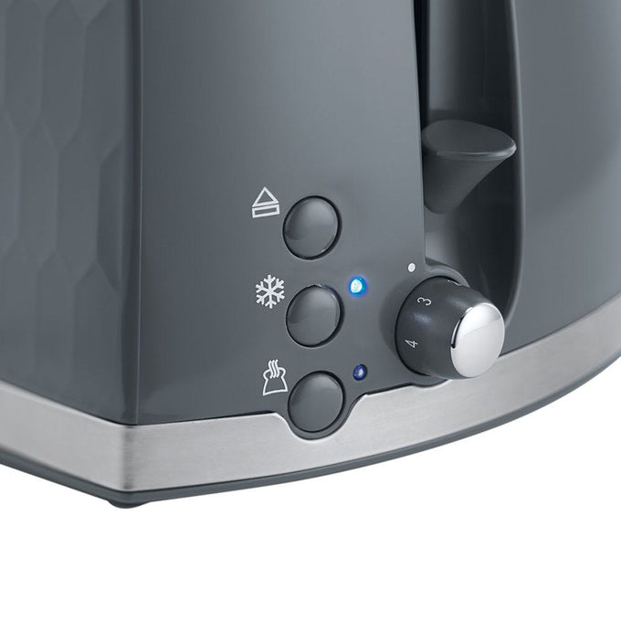 Russell Honeycomb Hobbs Toaster | Grey - Image 5