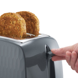 Russell Honeycomb Hobbs Toaster | Grey