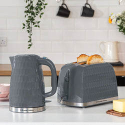 Russell Honeycomb Hobbs Toaster | Grey