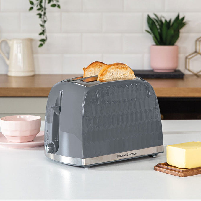 Russell Honeycomb Hobbs Toaster | Grey - Image 6