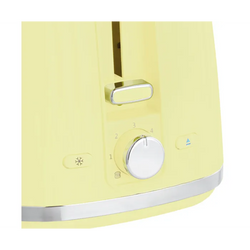 Russell Hobbs Eden 2 Slice Lemon Toaster, compact design, adjustable browning, available at Keans Claremorris