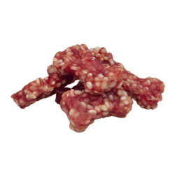 Premio Rice Duck Bones pet treats, natural chew snacks for dogs, available at Keans Claremorris.