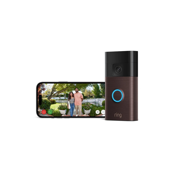 Ring Battery Video Doorbell Bronze 2024 with HD Live View, Two-Way Talk, Person & Package Alerts – Keans Claremorris