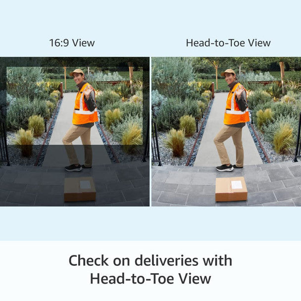 Ring Battery Video Doorbell Plus with HD video and motion detection – available at Keans Claremorris