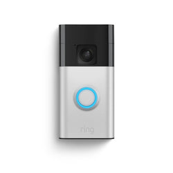 Ring Battery Video Doorbell in silver with HD video, two-way talk, motion alerts, and easy DIY installation – Keans
