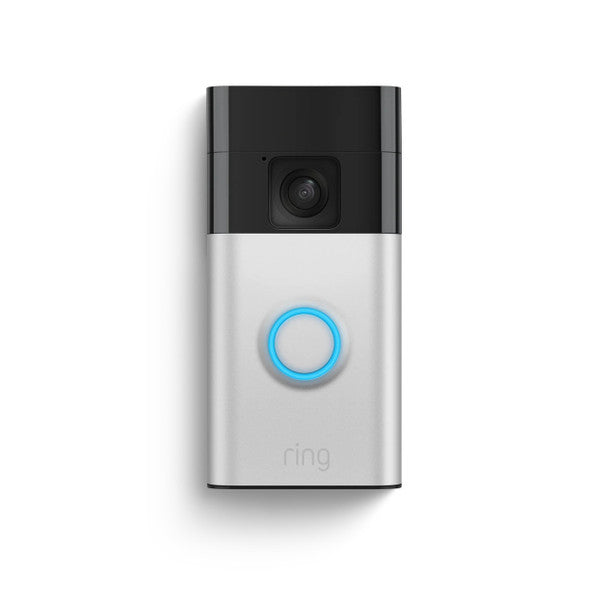 Ring Battery Video Doorbell in silver with HD video, two-way talk, motion alerts, and easy DIY installation – Keans