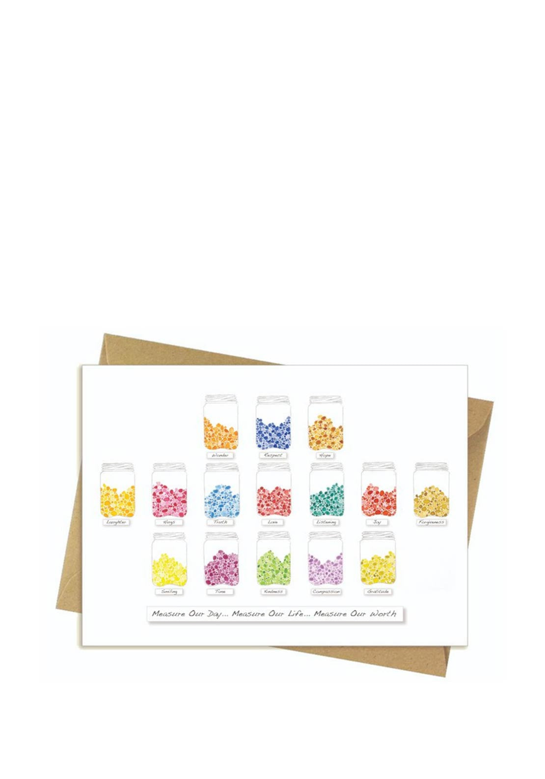 Jars Of Life greeting card by Rita Oates, 18x13cm, FSC approved, recycled packaging – Keans Claremorris.
