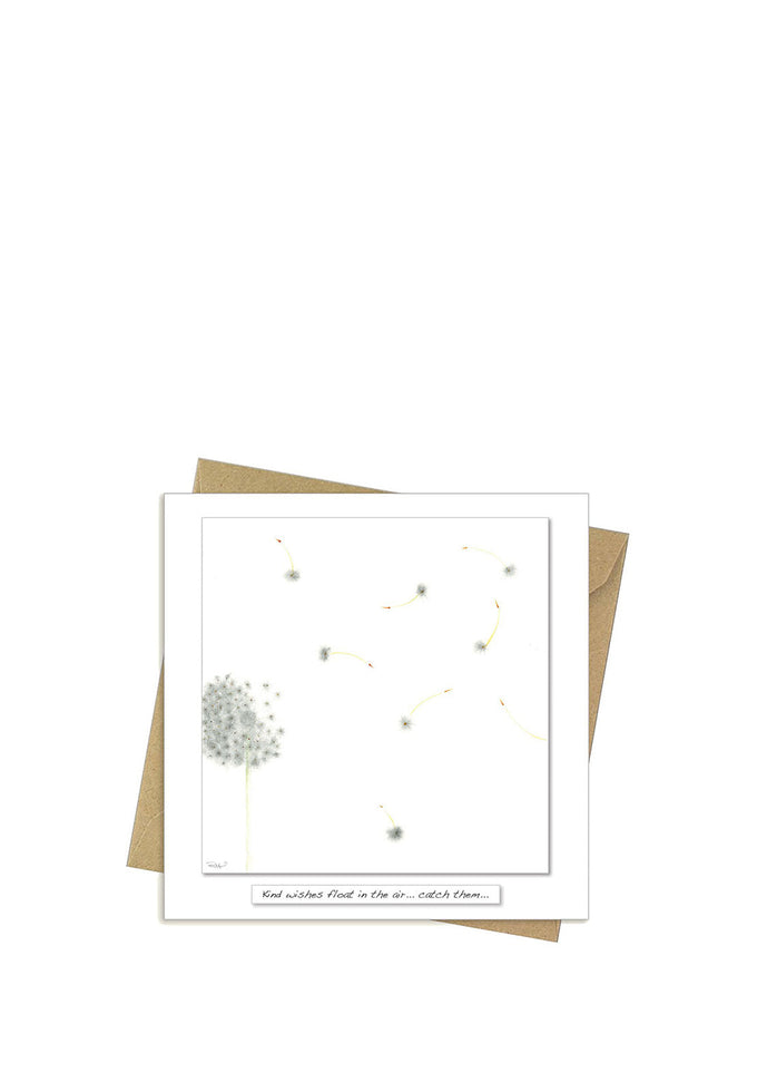 Kind Wishes Greetings Card by Rita Oates, FSC-approved, recycled packaging, 150x148mm, available at Keans Claremorris.