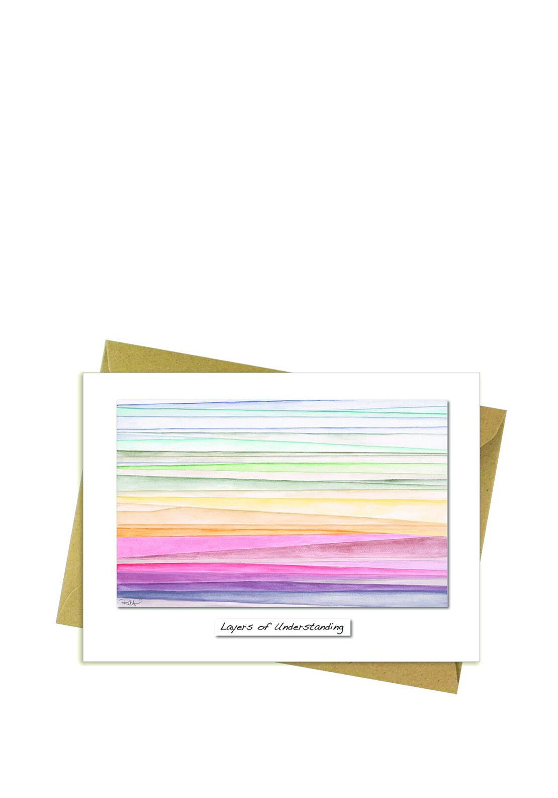 Layers Of Understanding greeting card by Rita Oates, 18x13cm, FSC approved, eco-friendly packaging – Keans Claremorris.