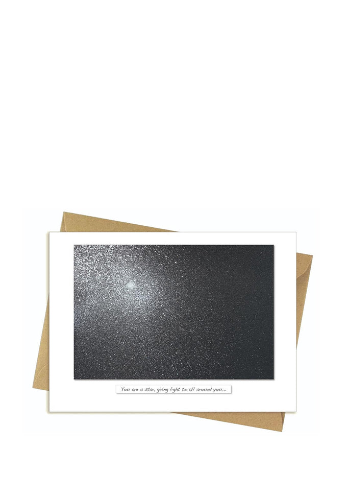 Night Sky Greeting Card by Rita Oates, 18x13cm, FSC approved, recycled packaging, inspirational art – Keans Claremorris.