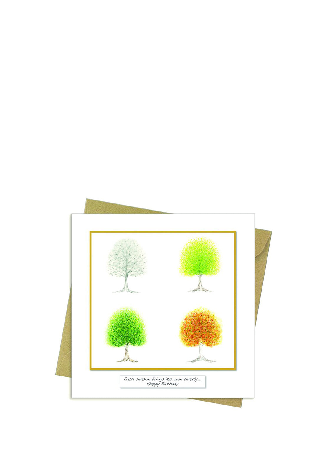 Seasons of Life Happy Birthday Card by Rita Oates, eco-friendly, FSC approved, 150x148mm, available at Keans Claremorris.