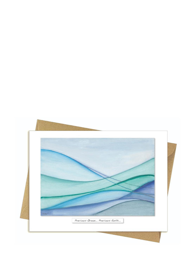 Precious Ocean Greeting Card by Rita Oates, 18x13cm, FSC approved, recycled packaging – Keans Claremorris store.
