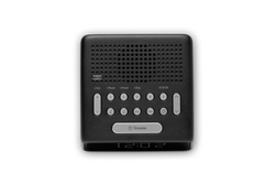 Roberts FM Alarm Clock Radio in Black, compact design with clear display | Available at Keans Claremorris