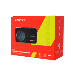 Canyon 148CNDDVR25GPS WQHD Black Dash Cam with GPS, high-resolution recording – available at Keans Claremorris
