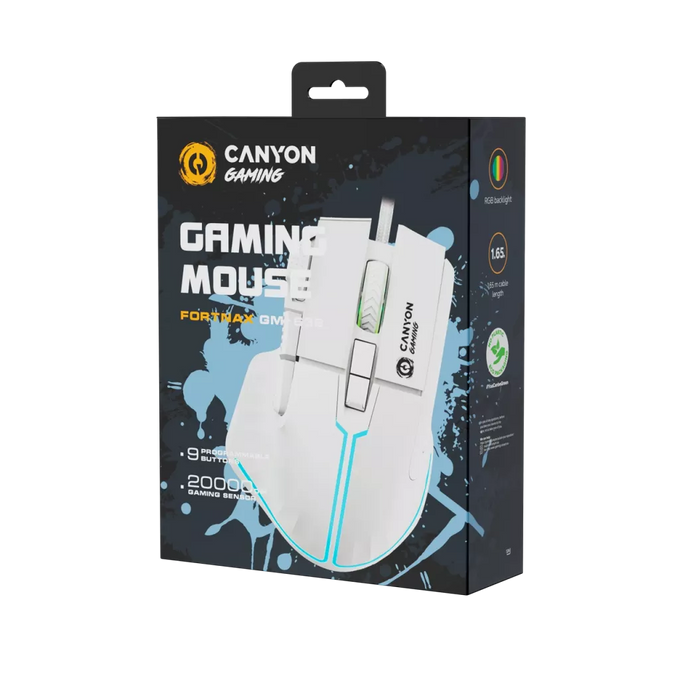 Canyon Gaming Mouse Fortnax GM-636 White - Image 5